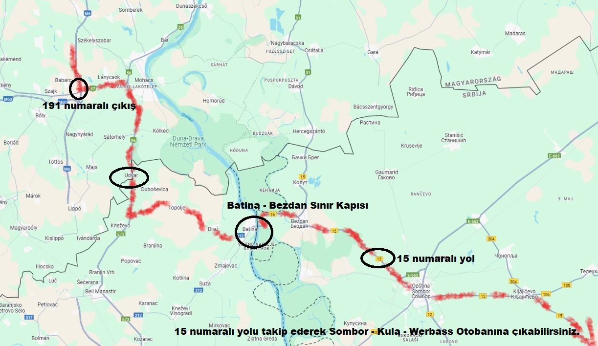 Tompa Kelebija Yol Tarifi