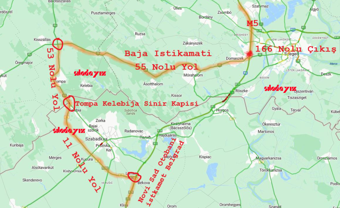 Tompa Kelebija Yol Tarifi